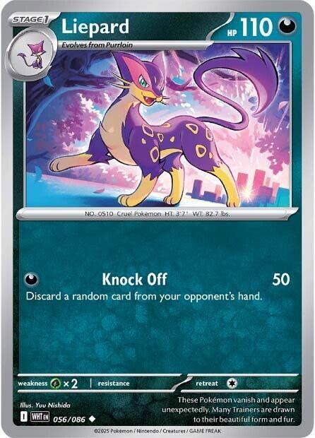 Liepard - 056/086 - SV: White Flare (WHT) - Normal - Pokemon TCG Card