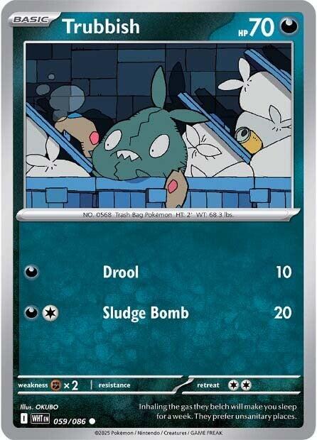 Trubbish - 059/086 - SV: White Flare (WHT) - Normal - Pokemon TCG Card