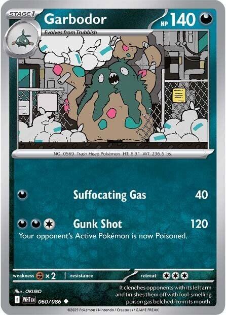 Garbodor - 060/086 - SV: White Flare (WHT) - Normal - Pokemon TCG Card