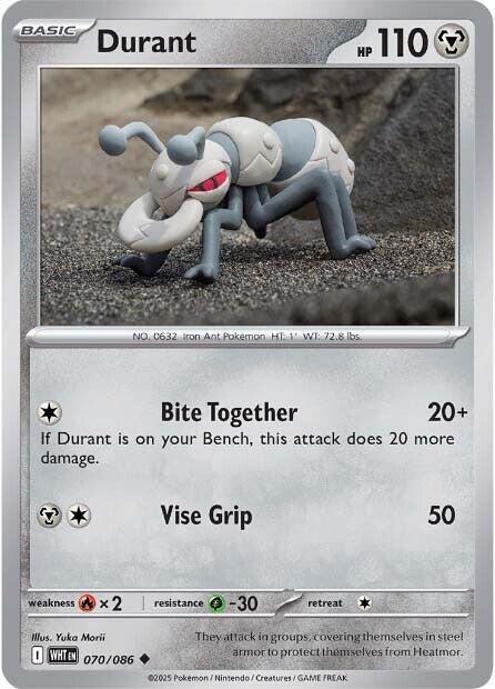 Durant - 070/086 - SV: White Flare (WHT) - Normal - Pokemon TCG Card