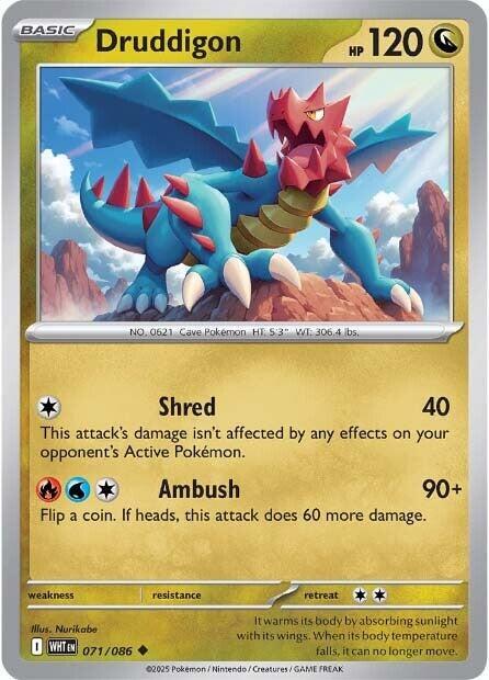 Druddigon - 071/086 - SV: White Flare (WHT) - Normal - Pokemon TCG Card