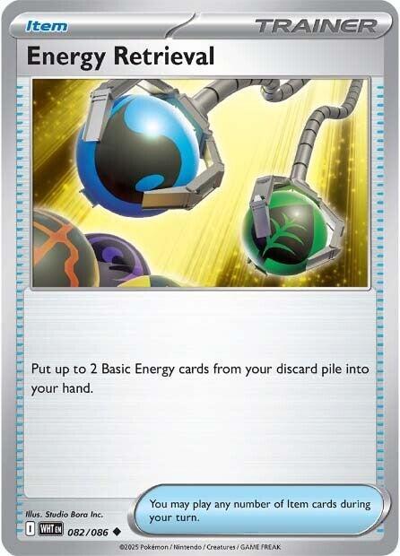 Energy Retrieval - 082/086 - SV: White Flare (WHT) - Normal - Pokemon TCG Card