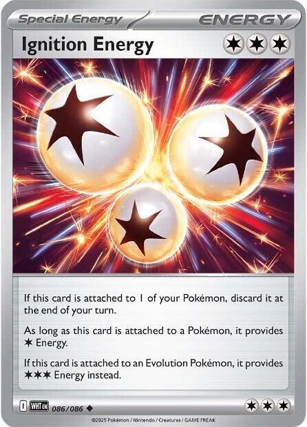 Ignition Energy - 086/086 - SV: White Flare (WHT) - Reverse Holofoil - Pokemon TCG Card