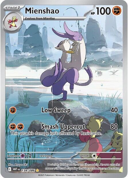 Mienshao - 134/086 - SV: White Flare (WHT) - Illustration Rare - Holofoil - Pokemon TCG Card
