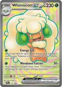 Whimsicott ex - 157/086 - SV: White Flare (WHT) - Ultra Rare