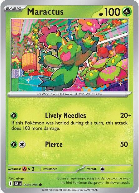 Maractus - 008/086 - SV: Black Bolt (BLK) - Normal - Pokemon TCG Card