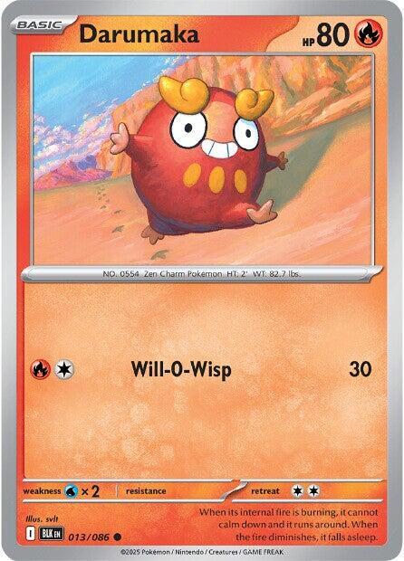 Darumaka - 013/086 - SV: Black Bolt (BLK) - Normal - Pokemon TCG Card