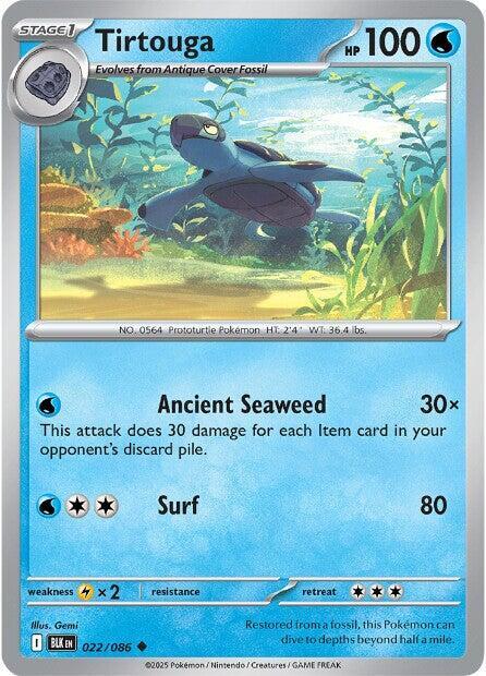 Tirtouga - 022/086 - SV: Black Bolt (BLK) - Normal - Pokemon TCG Card