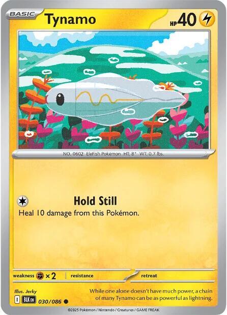 Tynamo - 030/086 - SV: Black Bolt (BLK) - Normal - Pokemon TCG Card
