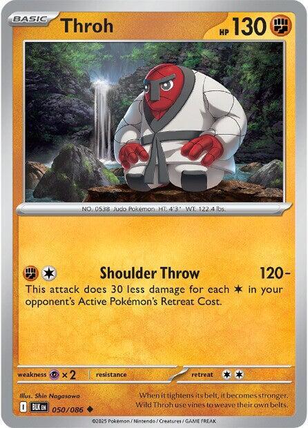 Throh - 050/086 - SV: Black Bolt (BLK) - Normal - Pokemon TCG Card
