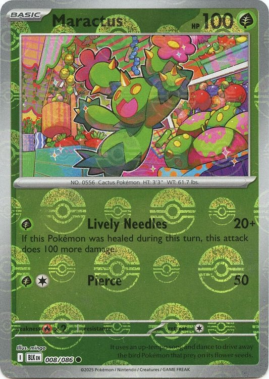 Maractus (Poke Ball Pattern) - 008/086 - SV: Black Bolt (BLK)