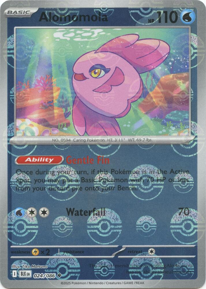 Alomomola (Poke Ball Pattern) - 024/086 - SV: Black Bolt (BLK)