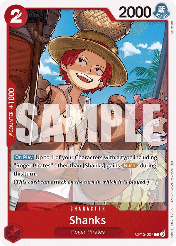 Shanks (007) - OP12-007 - Legacy of the Master (OP12) - Normal