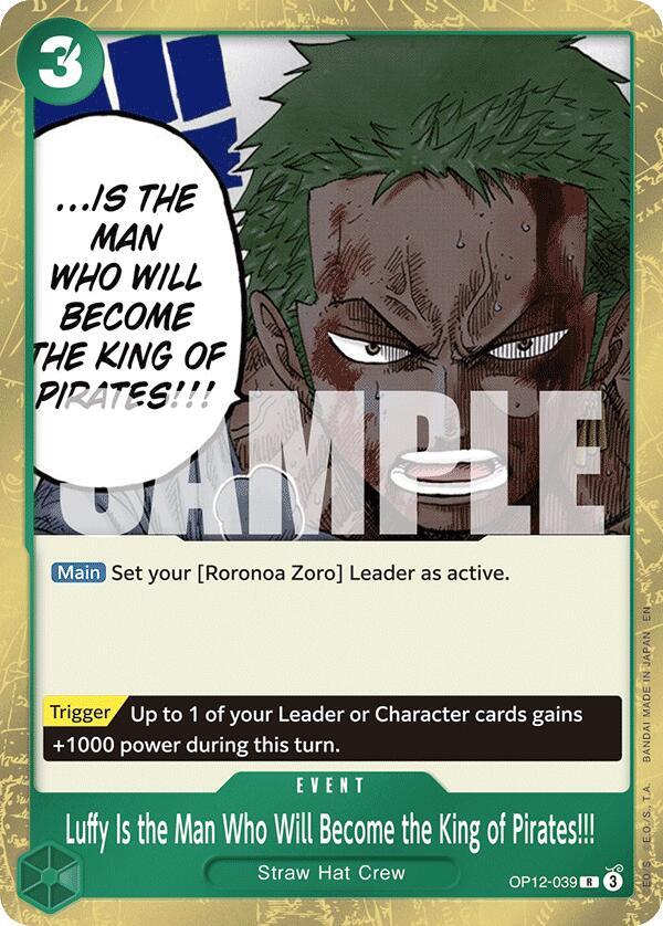 Luffy Is the Man Who Will Become the King of Pirates!!! - OP12-039 - Legacy of the Master (OP12)
