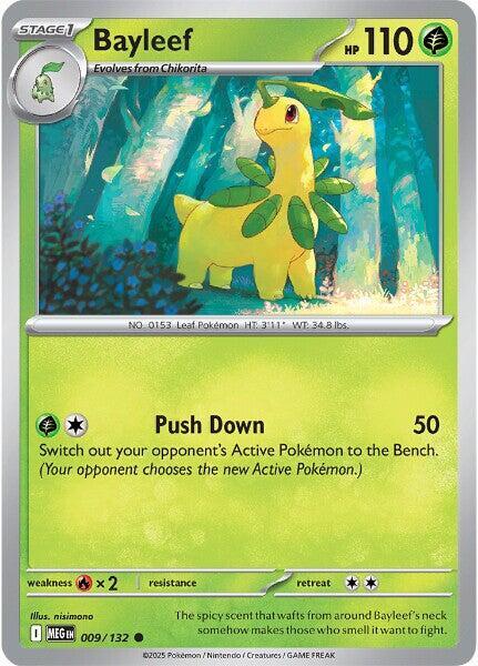 Bayleef - 009/132 - ME01: Mega Evolution (MEG) - Normal - Pokemon TCG Card