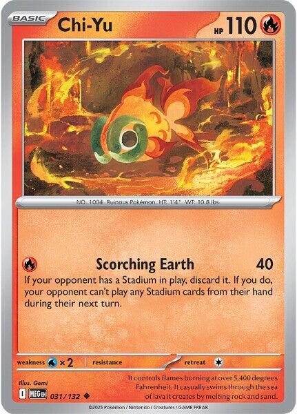 Chi-Yu - 031/132 - ME01: Mega Evolution (MEG) - Normal - Pokemon TCG Card