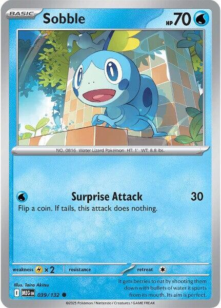 Sobble - 039/132 - ME01: Mega Evolution (MEG) - Reverse Holofoil - Pokemon TCG Card