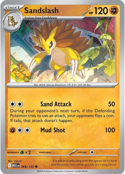 Sandslash - 069/132 - ME01: Mega Evolution (MEG) - Normal - Pokemon TCG Card