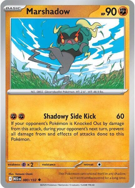 Marshadow - 080/132 - ME01: Mega Evolution (MEG) - Uncommon - Normal - Pokemon TCG Card