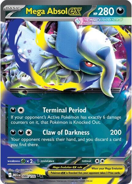 Mega Absol ex - 086/132 - ME01: Mega Evolution (MEG) - Double Rare