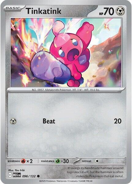 Tinkatink - 096/132 - ME01: Mega Evolution (MEG) - Normal - Pokemon TCG Card
