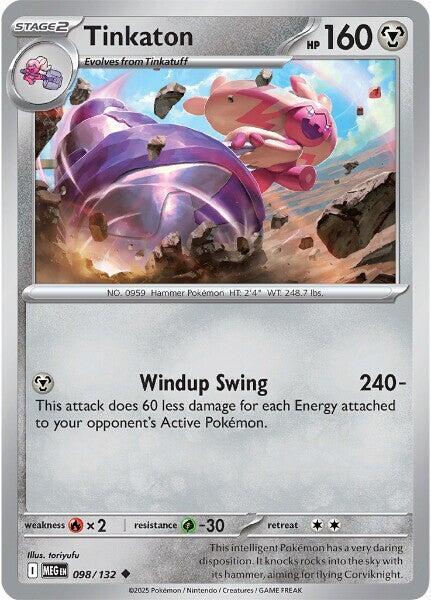 Tinkaton - 098/132 - ME01: Mega Evolution (MEG) - Normal - Pokemon TCG Card