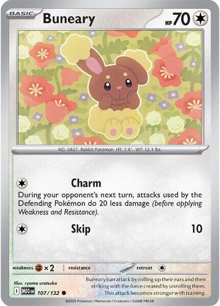Buneary - 107/132 - ME01: Mega Evolution (MEG) - Normal - Pokemon TCG Card