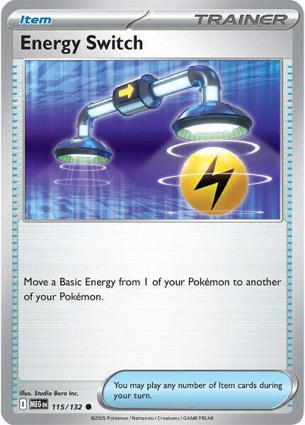 Energy Switch - 115/132 - ME01: Mega Evolution (MEG) - Normal - Pokemon TCG Card