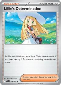 Lillie's Determination - 119/132 - ME01: Mega Evolution (MEG) - Uncommon - Reverse Holofoil