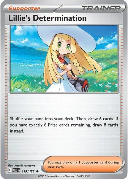 Lillie's Determination - 119/132 - ME01: Mega Evolution (MEG) - Uncommon - Reverse Holofoil