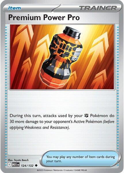 Premium Power Pro - 124/132 - ME01: Mega Evolution (MEG) - Uncommon - Normal - Pokemon TCG Card
