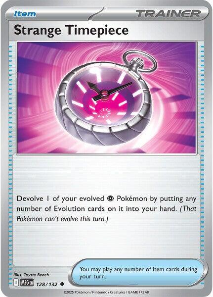 Strange Timepiece - 128/132 - ME01: Mega Evolution (MEG) - Reverse Holofoil - Pokemon TCG Card