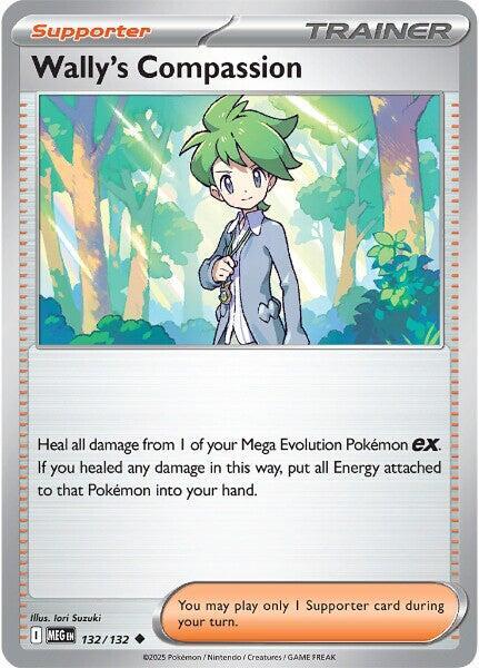 Wally's Compassion - 132/132 - ME01: Mega Evolution (MEG) - Uncommon - Normal - Pokemon TCG Card