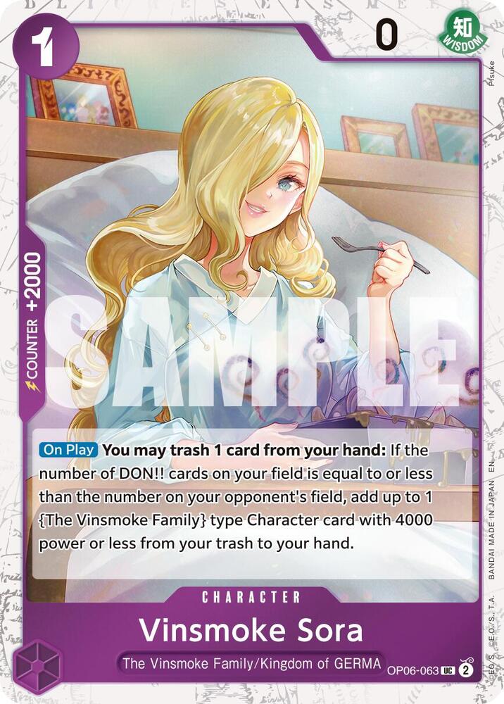 Vinsmoke Sora (Pirate Foil) - OP06-063 - Premium Booster -The Best- Vol. 2 (PRB-02)