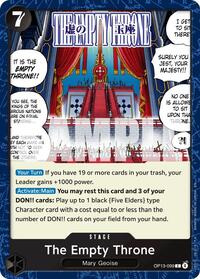 The Empty Throne - OP13-099 - Carrying On His Will (OP13) - Normal