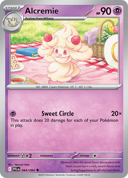 Alcremie - 044/094 - ME02: Phantasmal Flames (PFL) - Normal - Pokemon TCG Card