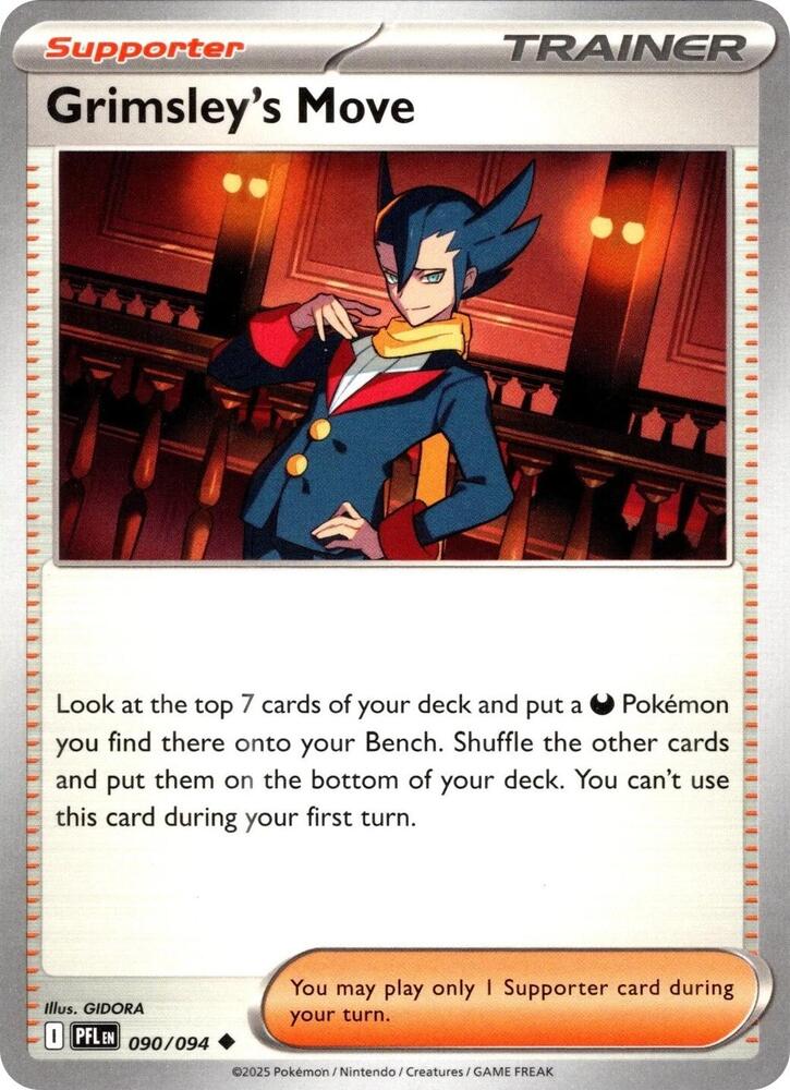 Grimsley's Move - 090/094 - ME02: Phantasmal Flames (PFL) - Normal - Pokemon TCG Card