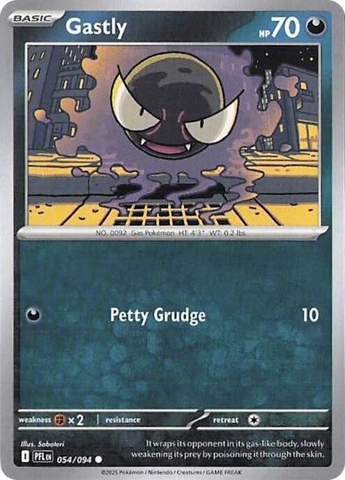 Gastly - 054/094 - ME02: Phantasmal Flames (PFL) - Normal - Pokemon TCG Card