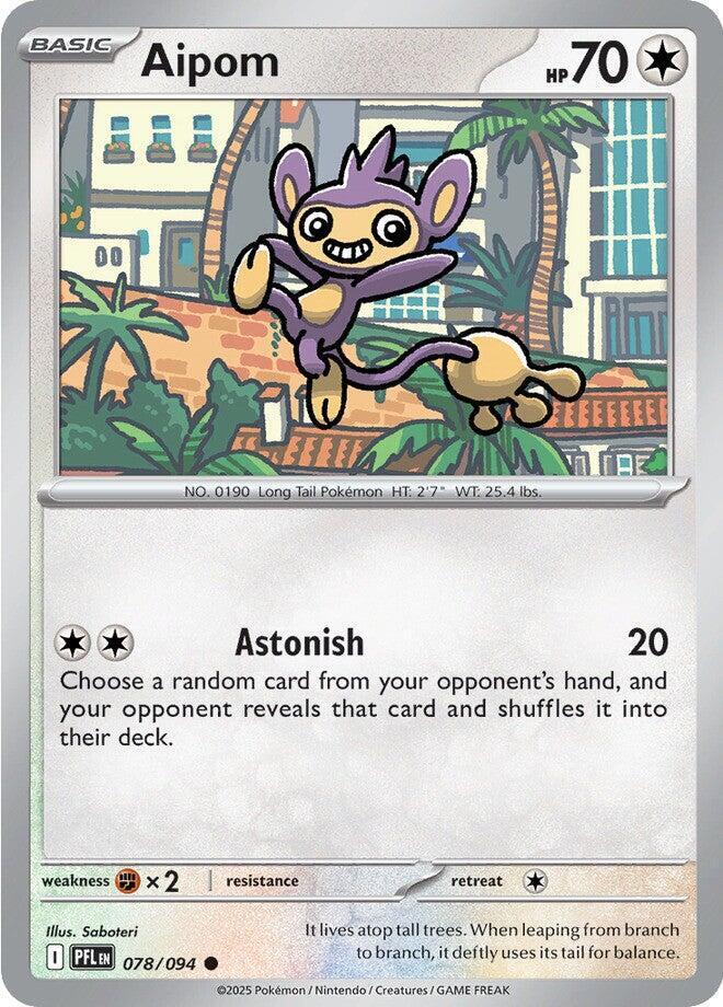 Aipom - 078/094 - ME02: Phantasmal Flames (PFL) - Normal - Pokemon TCG Card