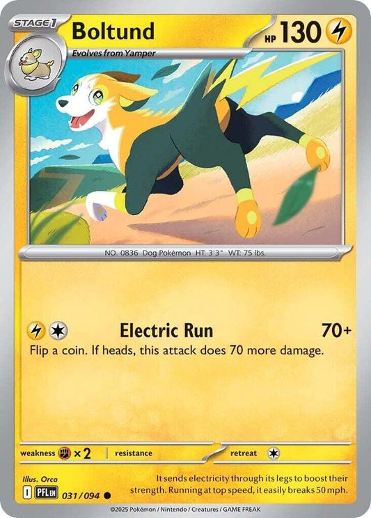 Boltund - 031/094 - ME02: Phantasmal Flames (PFL) - Normal - Pokemon TCG Card