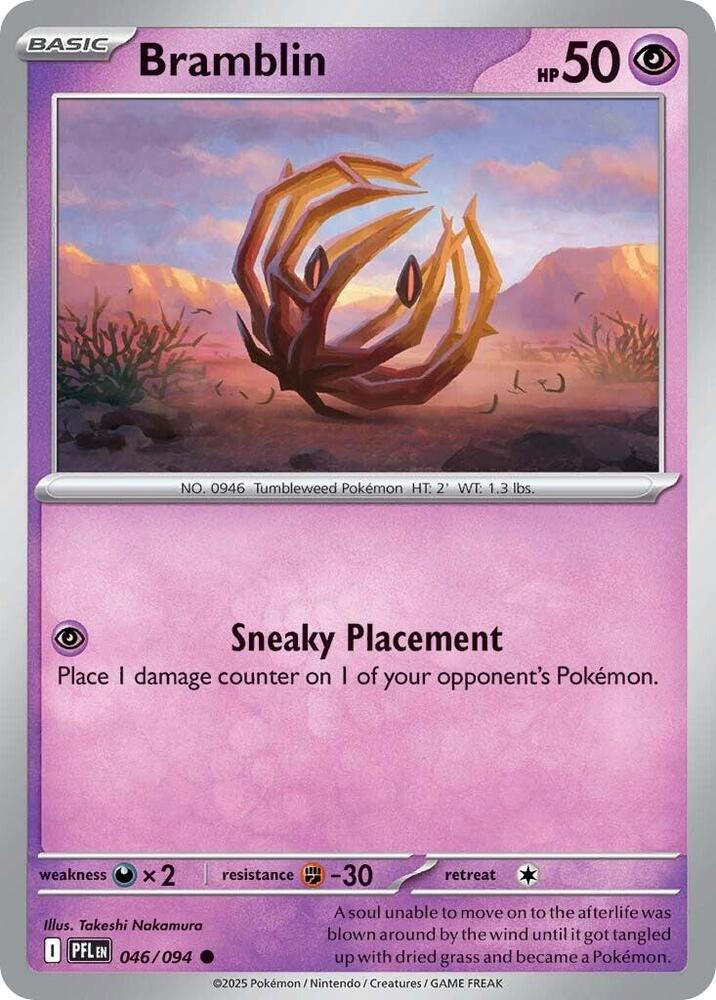 Bramblin - 046/094 - ME02: Phantasmal Flames (PFL) - Normal - Pokemon TCG Card