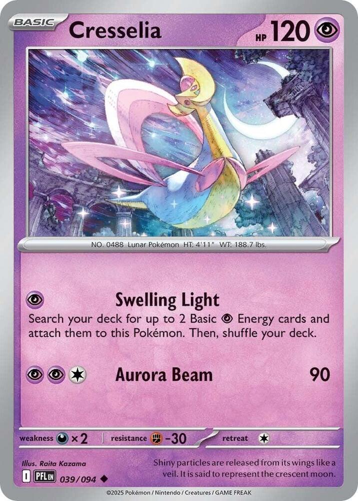 Cresselia - 039/094 - ME02: Phantasmal Flames (PFL) - Normal - Pokemon TCG Card