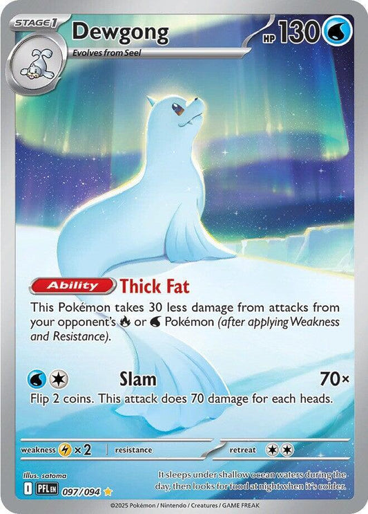Dewgong - 097/094 - ME02: Phantasmal Flames (PFL) - Illustration Rare