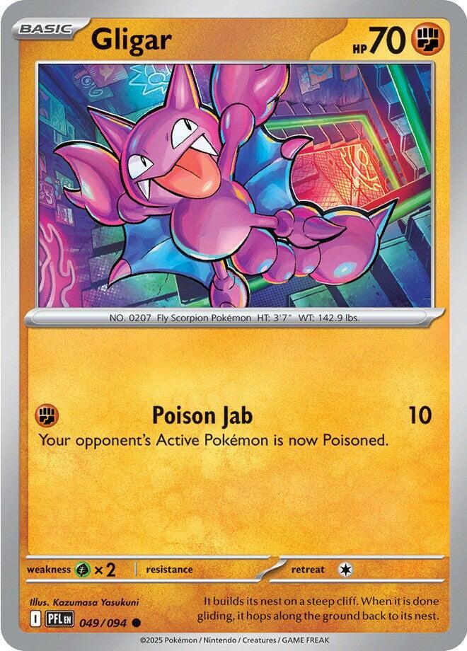 Gligar - 049/094 - ME02: Phantasmal Flames (PFL) - Normal - Pokemon TCG Card