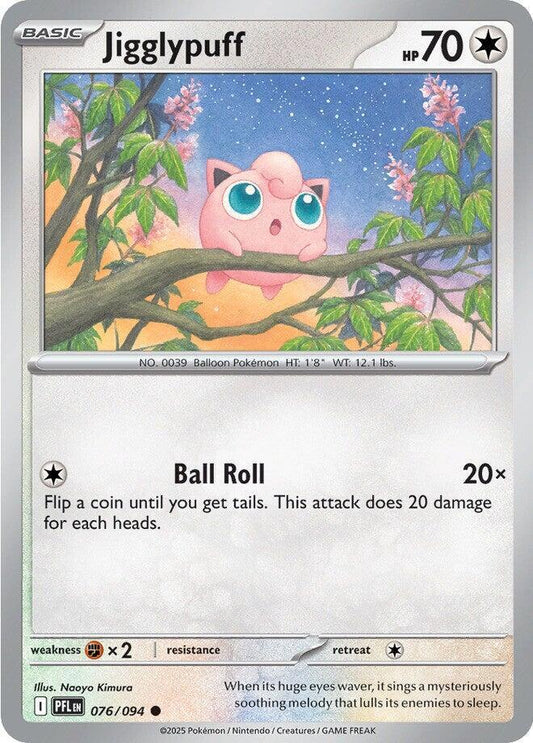 Jigglypuff - 076/094 - ME02: Phantasmal Flames (PFL) - Normal - Pokemon TCG Card