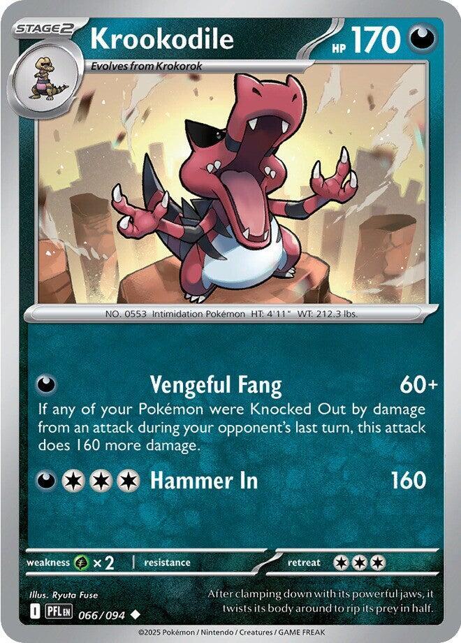 Krookodile - 066/094 - ME02: Phantasmal Flames (PFL) - Normal - Pokemon TCG Card