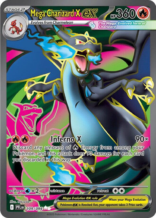 Mega Charizard X ex - 109/094 - ME02: Phantasmal Flames (PFL) - Ultra Rare