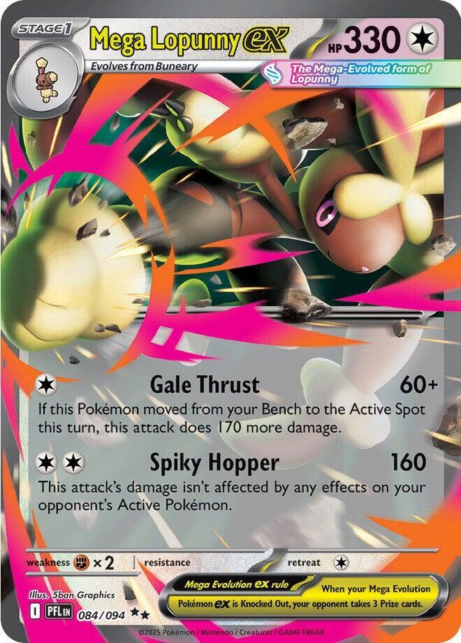 Mega Lopunny ex - 084/094 - ME02: Phantasmal Flames (PFL) - Double Rare