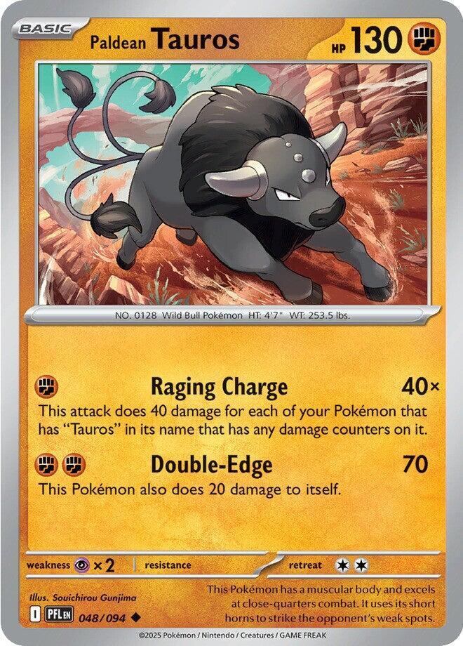 Paldean Tauros - 048/094 - ME02: Phantasmal Flames (PFL) - Normal - Pokemon TCG Card