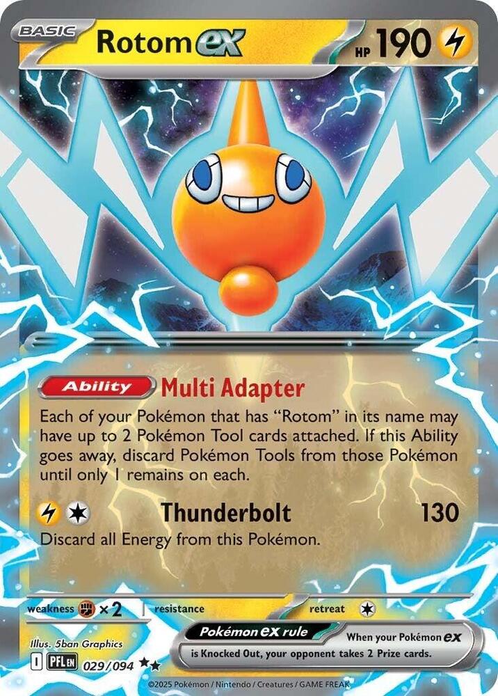 Rotom ex - 029/094 - ME02: Phantasmal Flames (PFL) - Double Rare